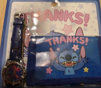 Ponúkam hodinky s peňaženkou s motívom STITCH. - 3