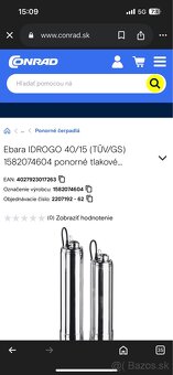 Čerpadlo Ebara IDROGO 40/15 - 3