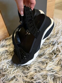 aldo black crystal original damske stylove sandalky - 3