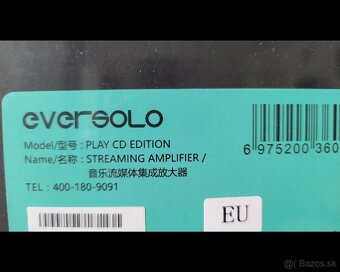 Predám Eversolo Play CD + diaľkové ovladanie grátis. - 3