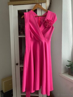 Damske ruzove spolocenske saty - 3