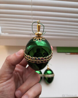 Luxusné zdobené vianočné ozdoby 4x - 3