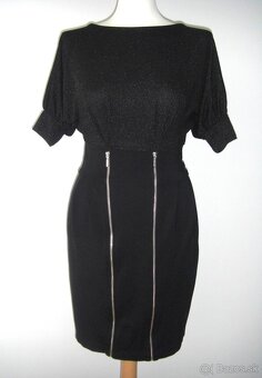 Čierne šaty so zipsami - ORSAY - 3