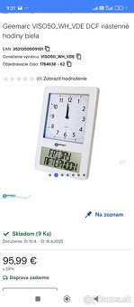 Nástenné hodiny Geemarc Viso 50 - 3