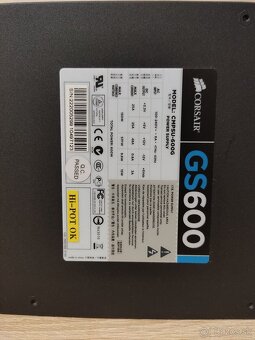 CORSAIR zdroj GS600 / 600W - 3