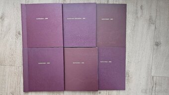 Poštové známky SLOVENSKO 2000-05 luxusné viazané knihy 6ks - 3