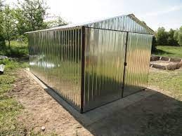 Plechová garáž rozmeru 3x5m so sedlovou strechou - 3