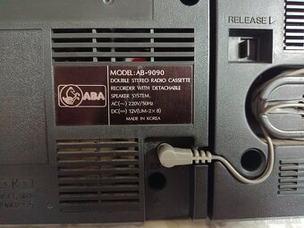 ABA 9090 radiomagnetofon retro 2 kazeťák Korea - 3