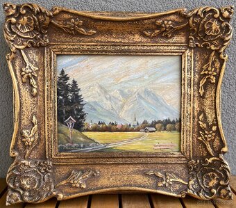 Obraz Dedinka pod Alpami 39x34 cm - 3