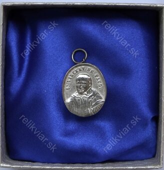 Relikviár z 19-20. stor. s relikviou Svätý Vincent de Paul - 3