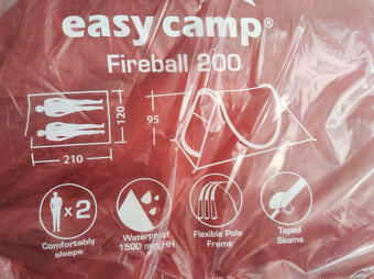 Kempingový stan Easy Camp Fireball 200 pre 2 osoby - 3