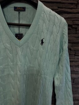 Dámsky sveter tyrkysovy - 3
