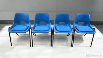 Modré plastové stoličky - viac druhov - 3