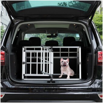 Hliníková prepravka pre psa s prepážkou alebo bez - 3