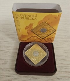 Zlatá zberateľská minca 10000Sk-2003 10.výročie Vzniku SR - 3