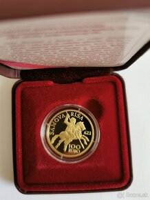 Predám 100 eur zlatú mincu Samová ríša - 3