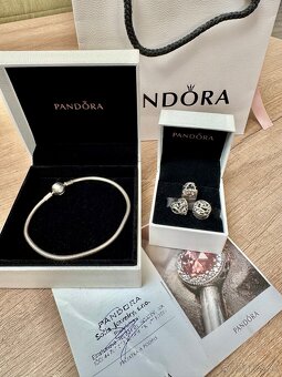 PANDORA naramok 20cm a privesky - 3
