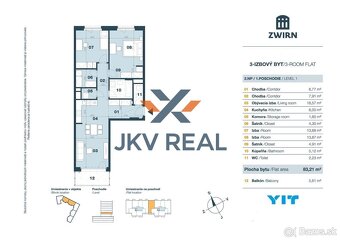 Na predaj luxusný 3i byt v prestížnom projekte ZWIRN – moder - 3