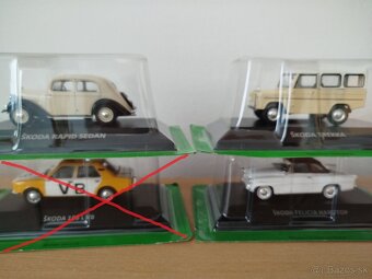 Predam model auta skoda rôzne 1:43. - 3