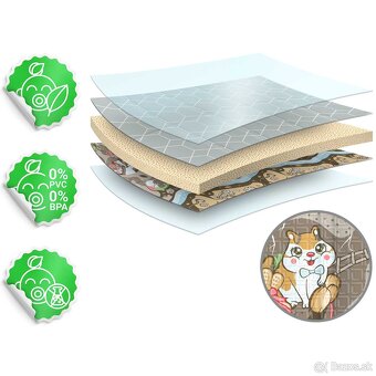 Skladacia penová podložka na hranie zateplená - 3