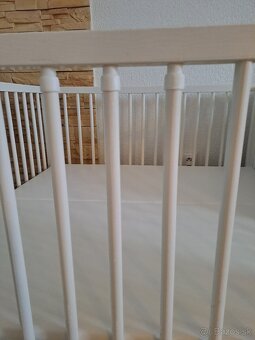 Biela ohradka na kolieskach - 3