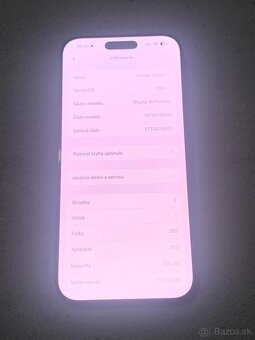 Predám Apple iPhone 16 PRO MAX 256GB Black Poškodený - 3