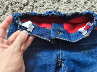 Dievčenské zateplené džínsy - 3