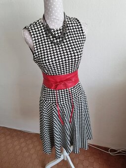 čierno biele elastické šaty Ralph Lauren veľ.S - 3
