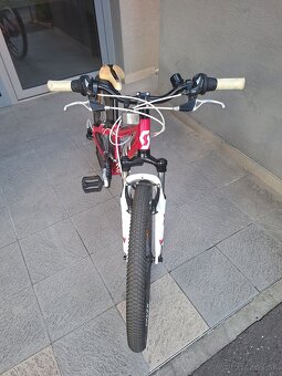 Predám detský bicykel 24kola Scott cerveny - 3