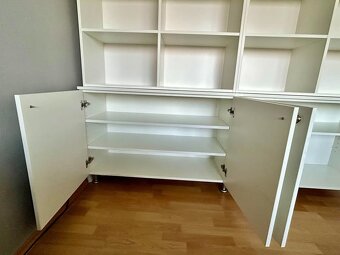 Knižnica vyrobená na zákazku, biela matná - 3