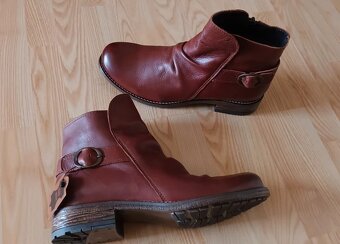 Hnedé nové členkové kožené čižmy 5th Avenue, v.40 - 3