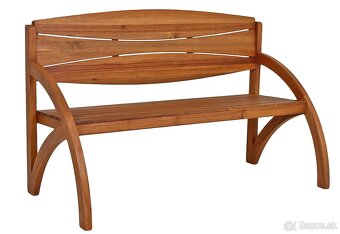 Masívna drevená lavička Hadia - 3