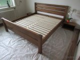 Dubová posteľ Ema + 2masívne stolíky zdarma - 3