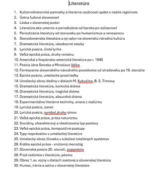 Maturitné témy - 3