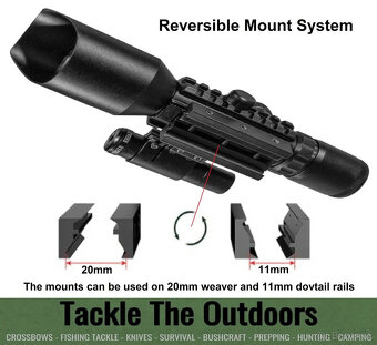 Puškohlad s laserovým zameriavačom M9 LS3-10x42E- 11mm-20mm - 3