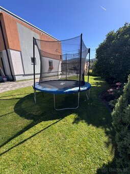 trampolína so sieťou a rebríkom - 3