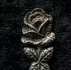 Predam prekrasne strieborne staroxitne kavove lyzicky 6 ks - 3