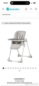 Kinderkraft detská jedálenska  stolička - 3