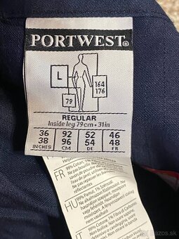 PORTWEST vysoko kvalitne nehorlave montérky L - 3