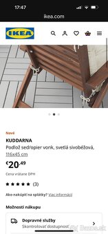 Podložky na záhradné kreslo IKEA - 3