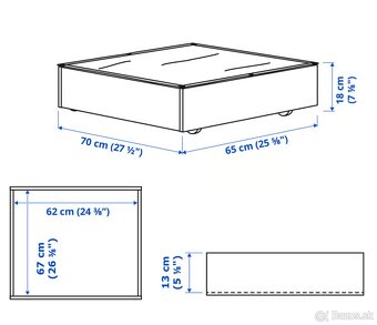 VARDO Ikea Ulozný box pod posteľ - 3