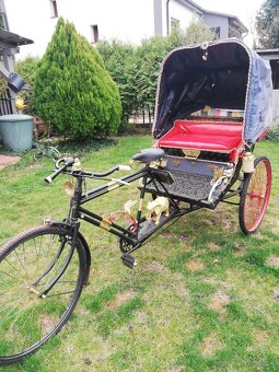 Indická riksa. Stôl kreslá, stroj šijací, zobrazí. - 3