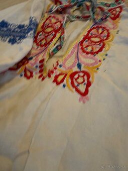 Kroj - stsrá vyšívaná krojová košéľa PN za Váhom - 3