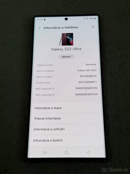 Predám Samsung Galaxy S22 Ultra 12GB Rám 256GB Malé známky - 3