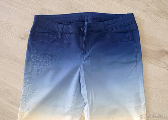 Modré ombre nohavice v. L/XL - 3