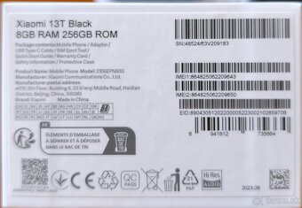 Xiaomi 13T 8/256GB čierny - 3