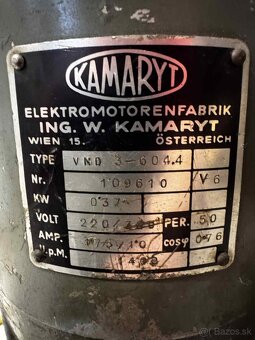 Stojanová vŕtačka  KAMARYT 380V - 3