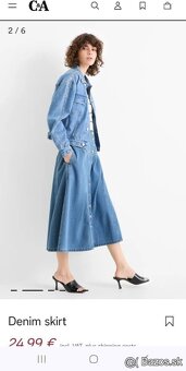 Riflová sukňa veľ.36 - 3