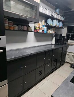 Moderní lesklá linka s vestavěnými spotřebiči,5864 - 3