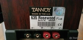 Predám reproduktory TANNOY 635 Rosewood Plus - 3